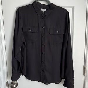 J.Crew NWOT Black Blouse